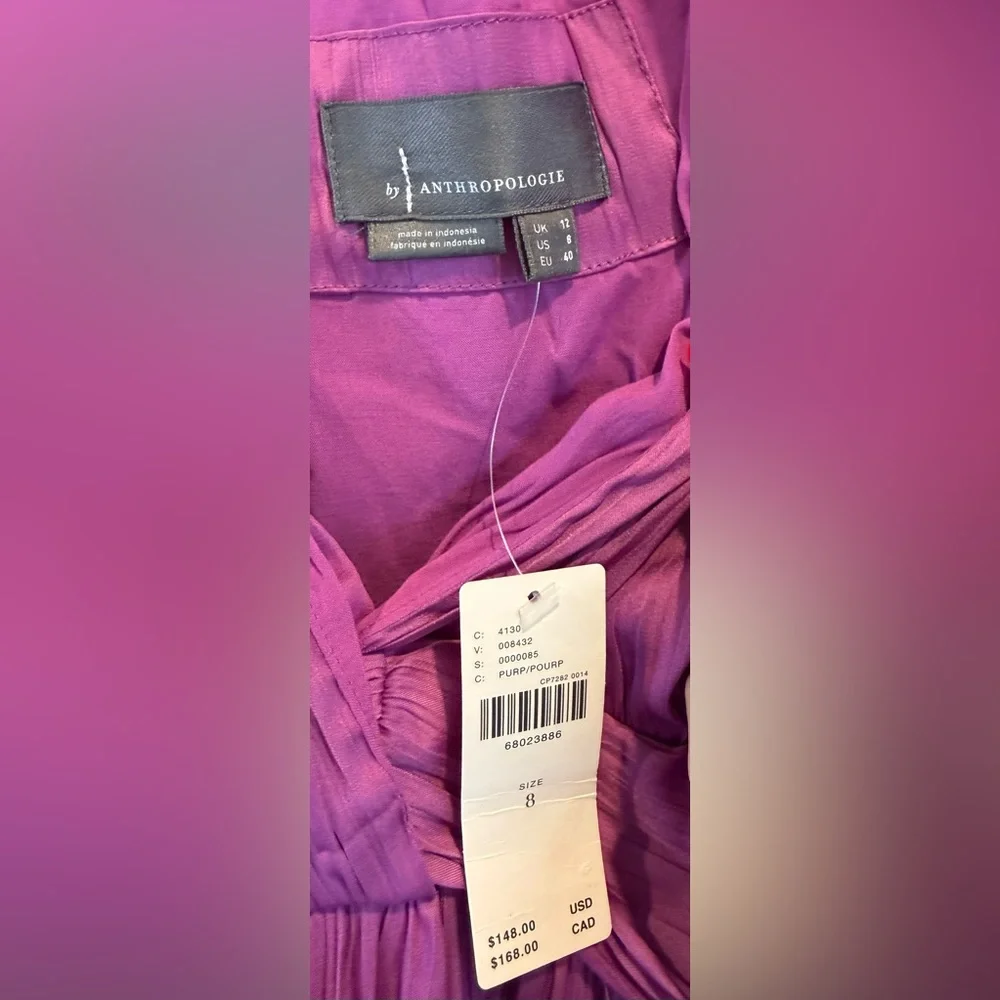Anthropologie V-Neck Luminous Mini Dress - NWT! - Picture 8 of 8